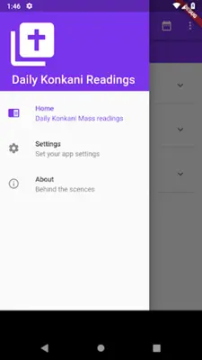 Daily Konkani Readings android App screenshot 1